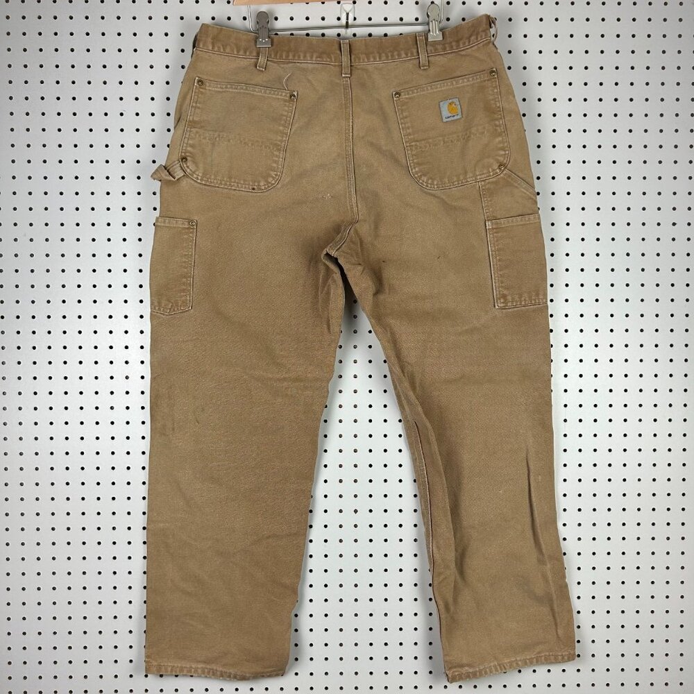 Carhartt Carpenter Pants 38x31 Work Wear B01 BRN Loose Fit Vintage Brown Tan 90s